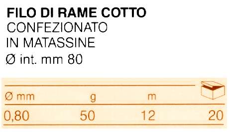FILO MATASSINA RAME 0,8   