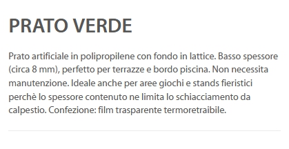 PRATO SINT VERD MT2x25 8MM