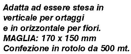 RETE HORTONOVA H150 500 m 