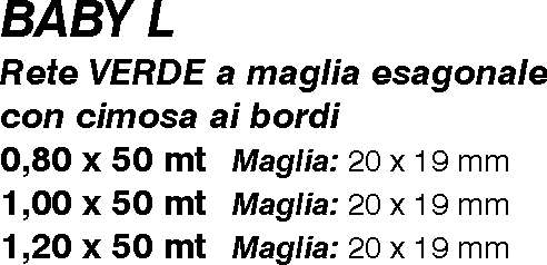 RETE EXAGON VERDE H0.8X50M