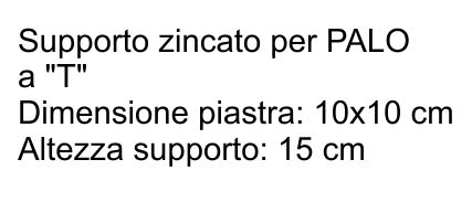 SUPPORTO PALO T30 ZINCATO 