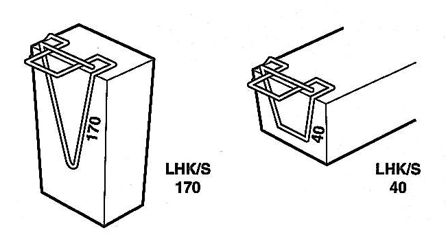GANCI PER ARCHITRAV 170 MM