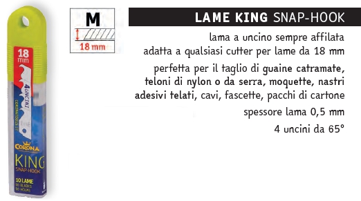 LAME CUTTER UNCINO 18mm10P