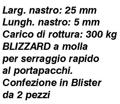 CINGHIA BLOCC 4.5 m  2 PZ 