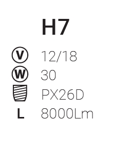 LAMPADE H7 LED CANBUS  2PZ