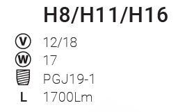 LAMPADE H11 LED CANBUS 2PZ