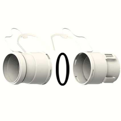 KIT RACC. C/GAN diametro 50 M+F 2P