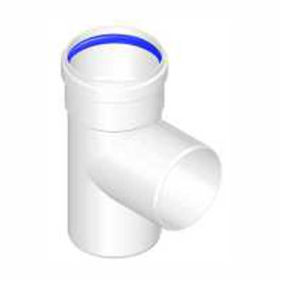 TEE ALLUMINIO BIANCO diametro 80  