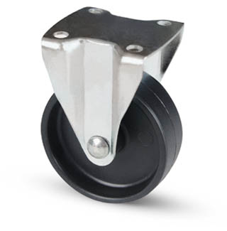 RUOTA FISSA PP NERO  40X18