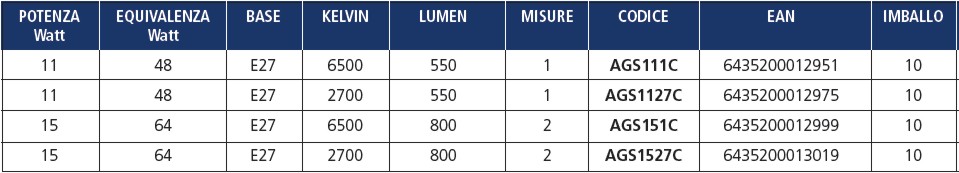 LAMP GOCCIA OPAL E27 11W C