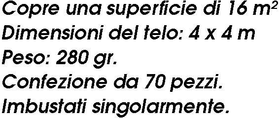 TELO COPRITUT MT4X4 195GR 