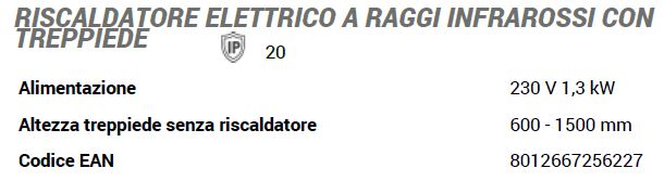 RISCALD ELET RAG INFR C/TR