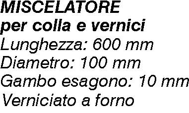 FRUSTA MISC ELICA diametro 100x600