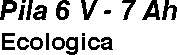 BATTERIA LAMPEGGIANTE 6 V 
