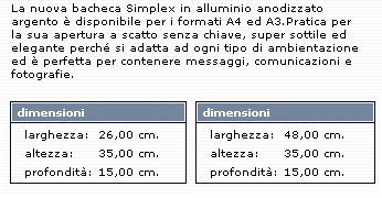 BACHECA ALL ANOD SCATTO A4