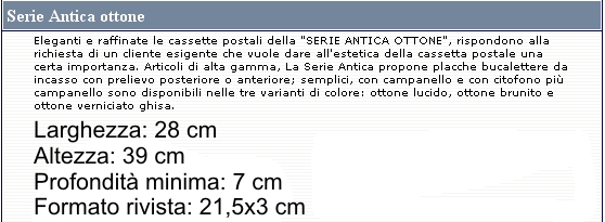 CASS POSTA A2 OTT VERN GHI