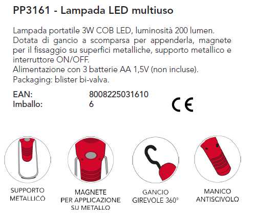 LAMPADA LED SUP/MET COB 3W