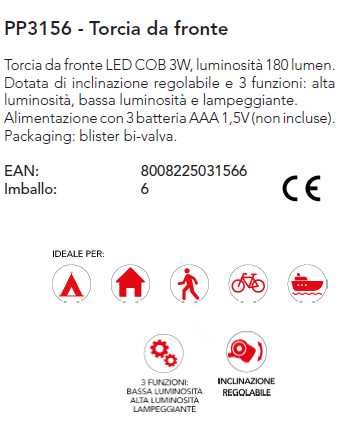 TORCIA DA FRONTE LED 3W   