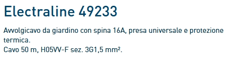 AVVOLG GARDEN 50 MT 3X1.5 