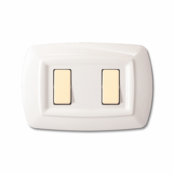 PLACCA TONDO' 2 POSTO BIAN