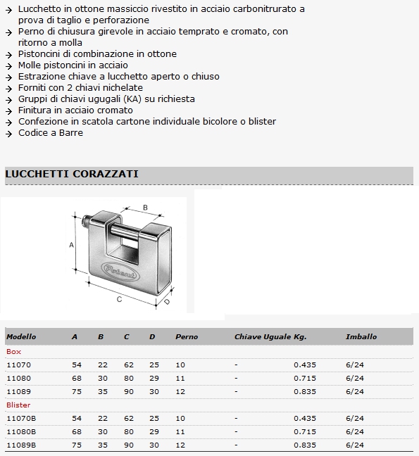 LUCCHETTO CORAZZATO 80MM  