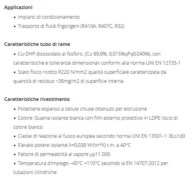 TUBO VRV 1.1/8X1,25 diametro 28,57