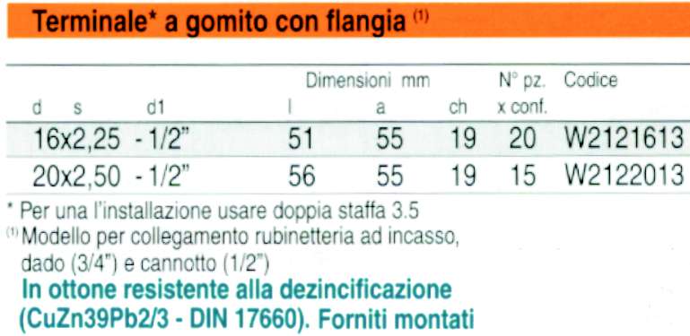TER GOMITO 3PZ C/FLdiametro 16x1/2