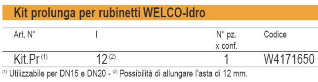 KIT PROL PER RUBINETTO INC