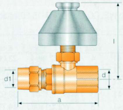 RUBINETTO C/CAP SF diametro 1/2x16