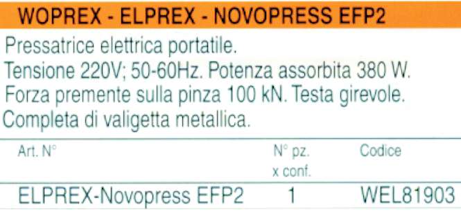 PRESSATR.NOVOPRES EFP203  
