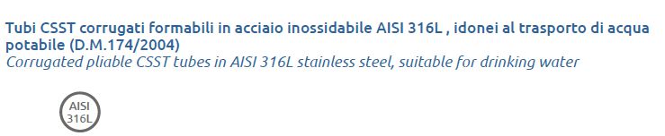 TUBO INOX H2O DN20 1"  5MT