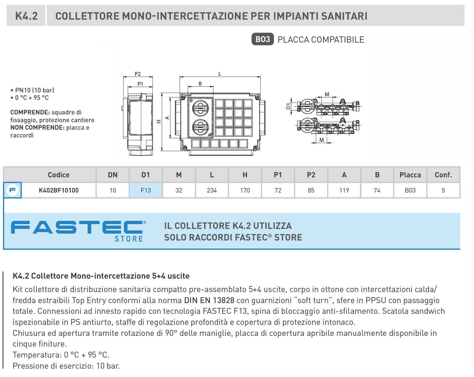 COLL SANIT S/VA 5+4 FASTEC