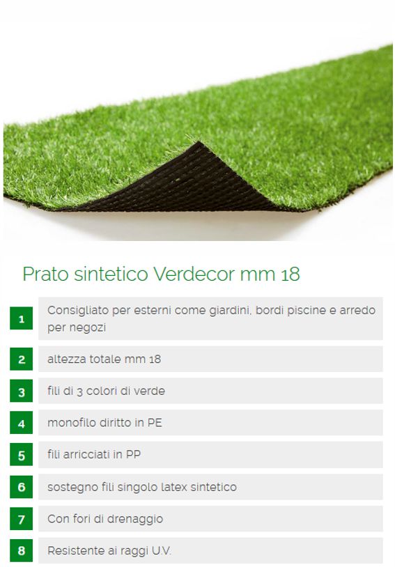 PRATO SINTETICO 18MM M2x20