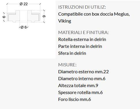 ROTELLA SF/PL 22X6X9   2PZ