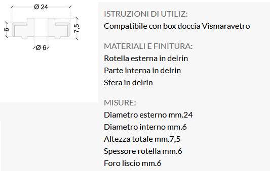 ROTELLA SF/PL 24X6X7,5 2PZ