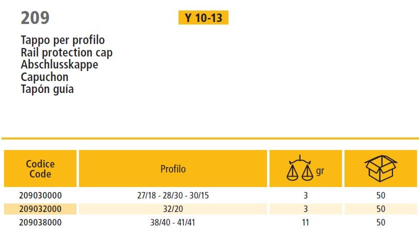 TAPPO PER PROFILATO 30X15 