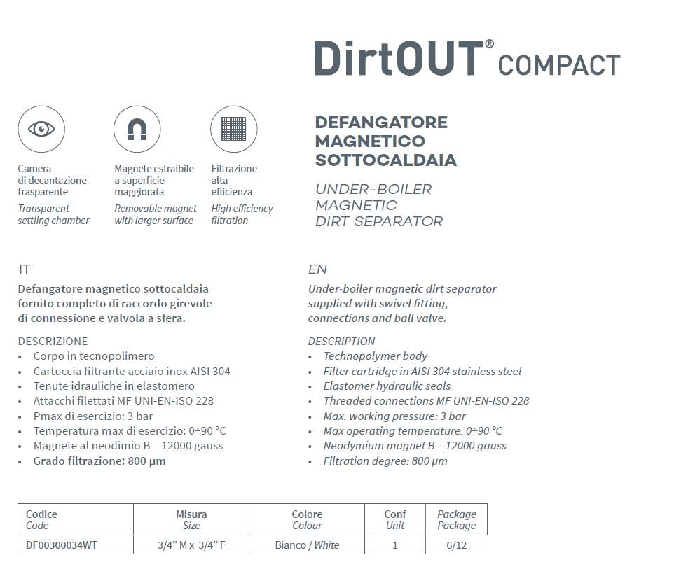 DEFANG MAGN 3/4 GIREV+VALV