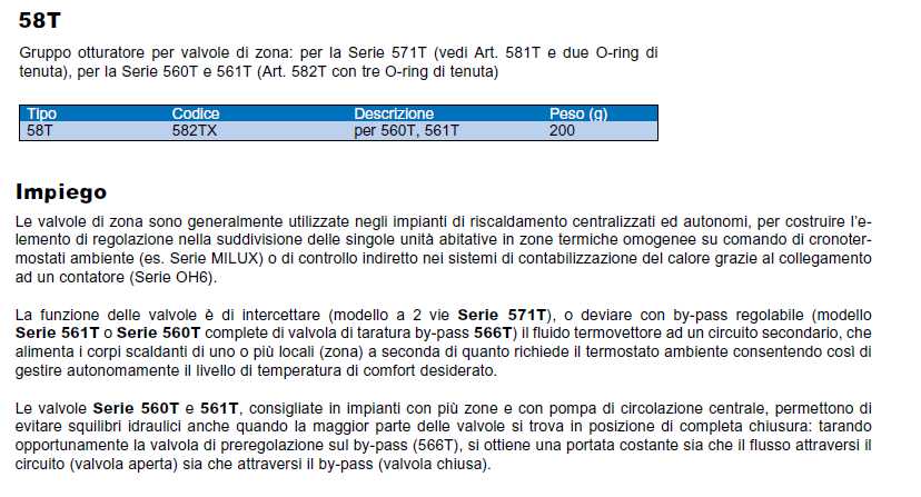 GRUPPO OTTURATOR 560T/561T