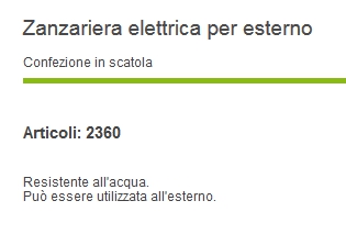 RICAMBIO TELO ZANZ 100X170