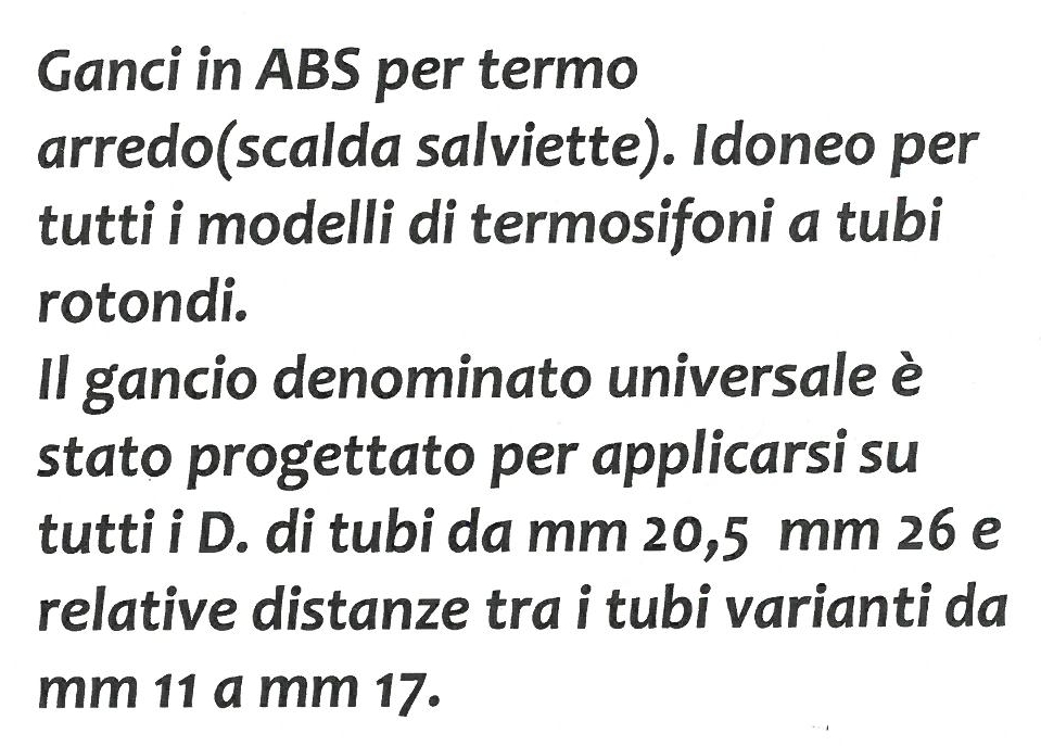 GANCIO ABS TERMOAR 20P BIA