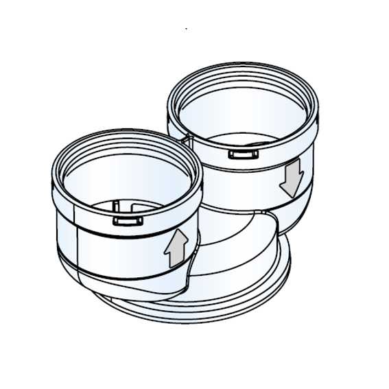 KIT SCARICO SDOPP. 80/80  