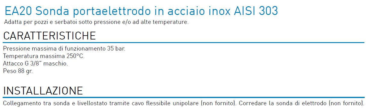 SONDA P/ELET INOX 35B 250?