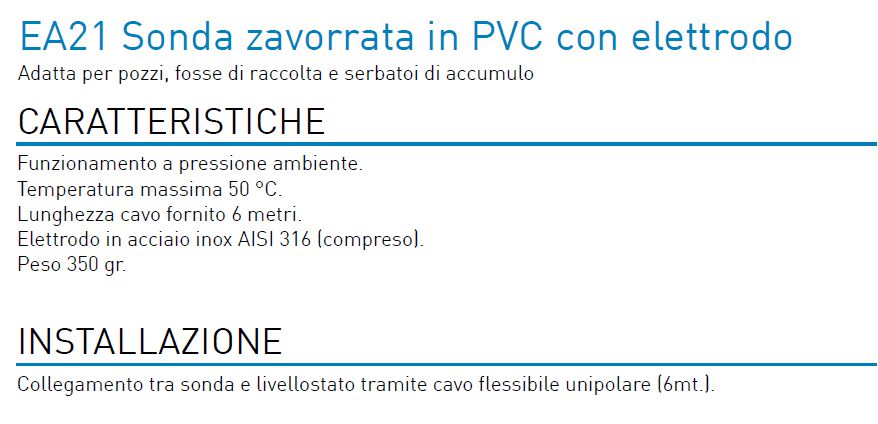 SONDA ZAVORR PVC C/ELE 50?