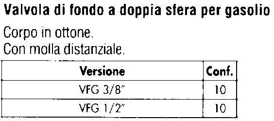 VALV FONDO x GASOLIO 3/8  