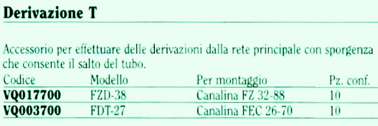 DERIVAZIONE T      FDT-27 