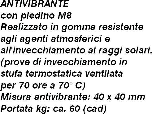 ANTIVIBR. 40x40 PERNO M8  