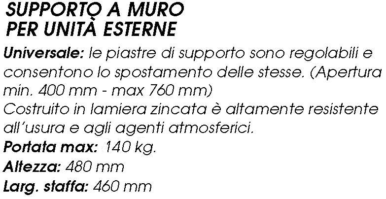 STAFFA A MURO TSM 180 EVO 