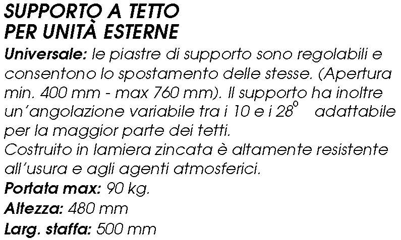STAFFA DA TETTO TST 140   