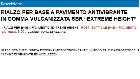 RIALZO X BASE EXTREME 450 