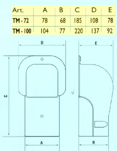 TERMINALE DA MURO    TM-72